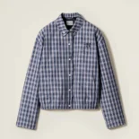 Miu Miu Women Checked Fabric Blouson Jacket ML126317LX