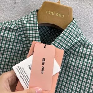 Miu Miu Women Checked Shirt MK1659_17L1_F026R