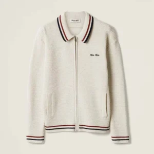 Miu Miu Women Cotton Knit Zipper Cardigan MMF9691616