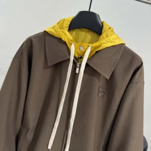 Miu Miu Women Kid Mohair and Technical Pongé Blouson Jacket