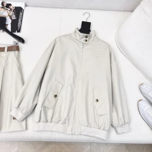 Miu Miu Women Panama Cotton Blouson Jacket ML126717HM