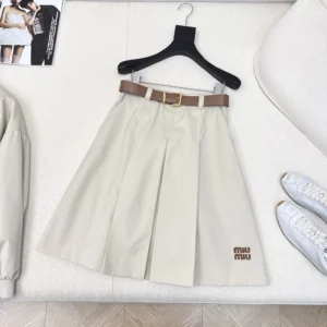 Miu Miu Women Panama Cotton Skirt MG223212NS