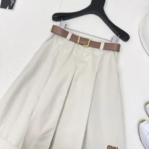 Miu Miu Women Panama Cotton Skirt MG223212NS