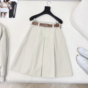 Miu Miu Women Panama Cotton Skirt MG223212NS