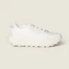 Miu Miu Women Technical Fabric Sneakers-White 5E480E3LEDF0009