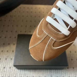 Prada Unisex Suede Sneakers with Leather Inserts 1E152O054F0324