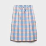 Prada Women Checked Poplin Midi-skirt P134Z171C