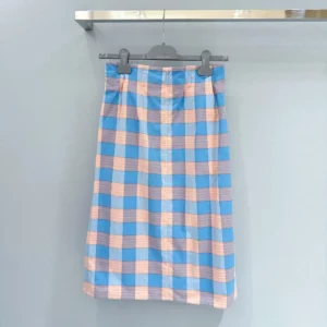 Prada Women Checked Poplin Midi-skirt P134Z171C