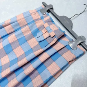 Prada Women Checked Poplin Midi-skirt P134Z171C