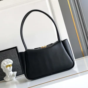 Prada Women Darling Medium Leather Shoulder Bag-Black 1BA4442CYS