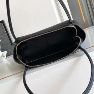 Prada Women Darling Medium Leather Shoulder Bag-Black 1BA4442CYS