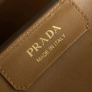 Prada Women Darling Medium Leather Shoulder Bag-Brown 1BA4442CYS