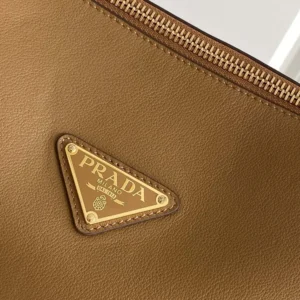 Prada Women Darling Medium Leather Shoulder Bag-Brown 1BA4442CYS