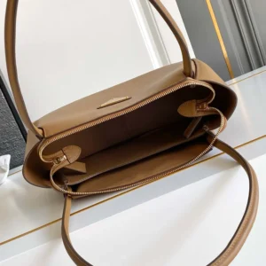 Prada Women Darling Medium Leather Shoulder Bag-Brown 1BA4442CYS