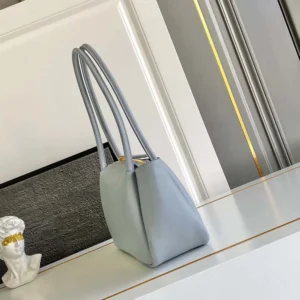 Prada Women Darling Medium Leather Shoulder Bag-Light Blue 1BA4442CYS