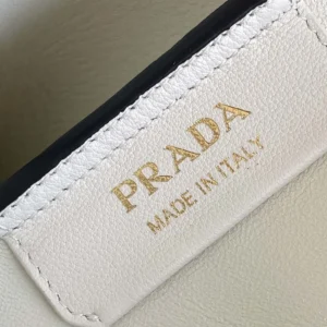 Prada Women Darling Medium Leather Shoulder Bag-White 1BA4442CYS