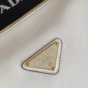 Prada Women Darling Medium Leather Shoulder Bag-White 1BA4442CYS