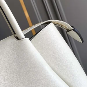 Prada Women Darling Medium Leather Shoulder Bag-White 1BA4442CYS