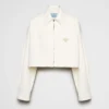 Prada Women Denim Blouson Jacket GFB27914LWF01CD