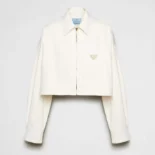 Prada Women Denim Blouson Jacket GFB27914LWF01CD