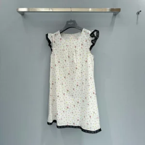 Prada Women Floral Print Cotton Batiste Mini-dress P3P3217ML
