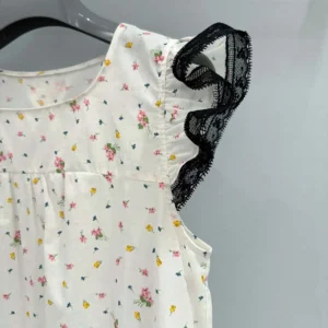 Prada Women Floral Print Cotton Batiste Mini-dress P3P3217ML