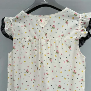 Prada Women Floral Print Cotton Batiste Mini-dress P3P3217ML