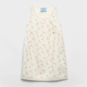 Prada Women Floral Print Linen Mini-dress P3P99R17LGF0018