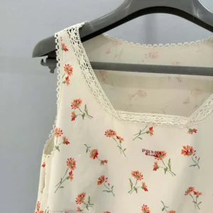 Prada Women Floral Print Linen Mini-dress P3P99R17LGF0018