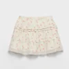 Prada Women Floral Print Linen Miniskirt P196W17LGF0018
