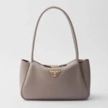 Prada Women Prada Darling Medium Leather Shoulder Bag-Gray 1BA4442CYSV
