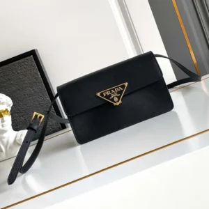 Prada Women Saffiano Leather Mini-bag-Black 1BD386NZVF0002