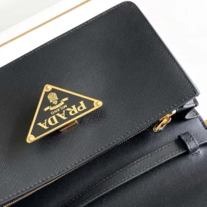 Prada Women Saffiano Leather Mini-bag-Black 1BD386NZVF0002