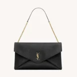 Saint Laurent YSL Women Cassandre Xxl Envelope Pouch On Chain In Lambskin