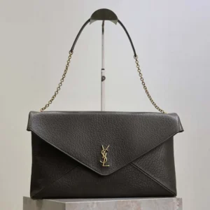 Saint Laurent YSL Women Cassandre Xxl Envelope Pouch On Chain In Lambskin