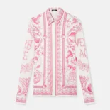 Versace Women Underwater Barocco Fitted Shirt 1014764