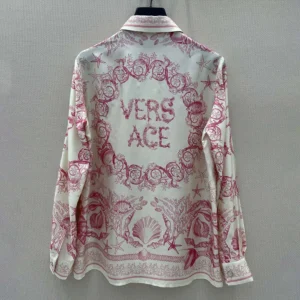 Versace Women Underwater Barocco Fitted Shirt 1014764