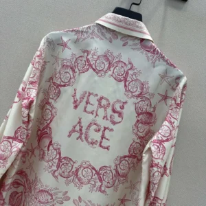 Versace Women Underwater Barocco Fitted Shirt 1014764