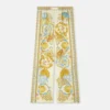 Versace Women Underwater Barocco Silk Pants-Yellow 1020972
