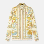 Versace Women Underwater Barocco Silk Shirt 1001360