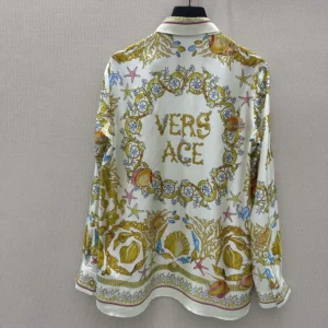 Versace Women Underwater Barocco Silk Shirt 1001360