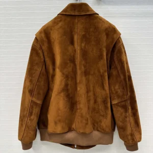 Miu Miu Women Suede Blouson Jacket MPV94017PWF0401