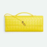 Bottega Veneta Women Andiamo Clutch in Intrecciato Leather-Yellow 741511VC