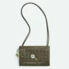 Bottega Veneta Women Andiamo Daisy Pouch+Dark Green 838870V
