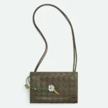 Bottega Veneta Women Andiamo Daisy Pouch+Dark Green 838870V