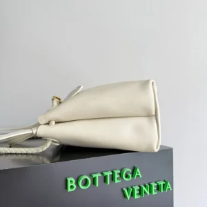Bottega Veneta Women Ciao Ciao in Silky Calf Leather-White 817231V