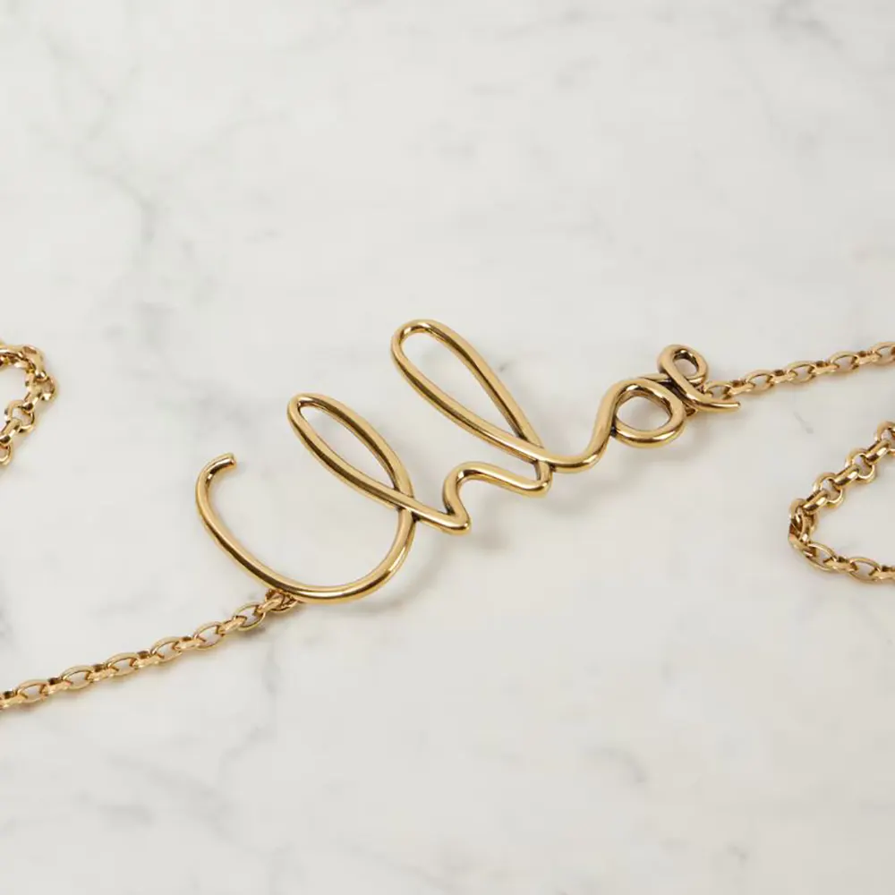 Chloe Women Iconic Chain Small Belt-Gold CHC24AC 4 Chloe Women Iconic Chain Small Belt-Gold CHC24AC