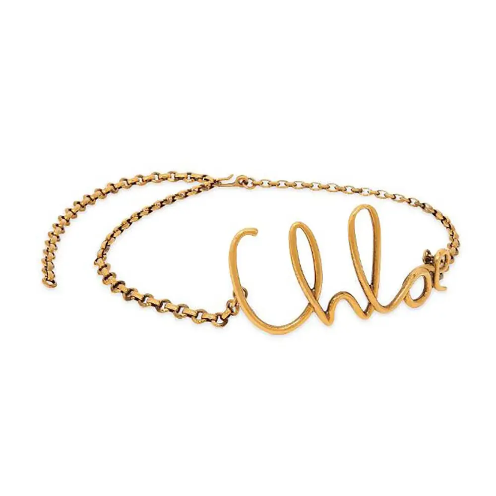 Chloe Women Iconic Chain Small Belt-Vintage Gold