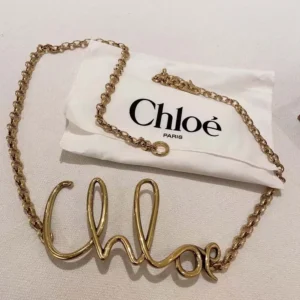 Chloe Women Iconic Chain Small Belt-Vintage Gold