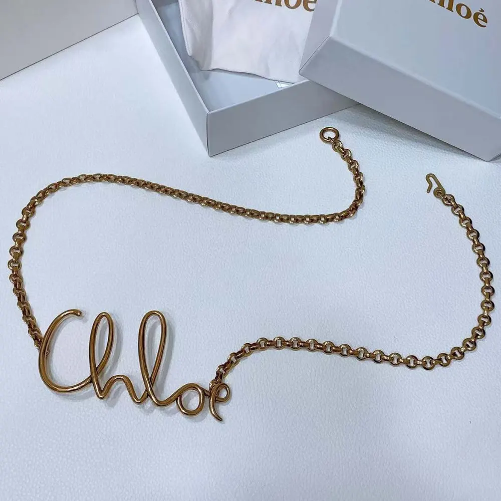 Chloe Women Iconic Chain Small Belt-Vintage Gold